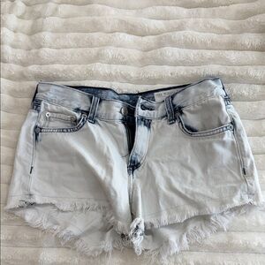 rag & bone acid wash denim shorts